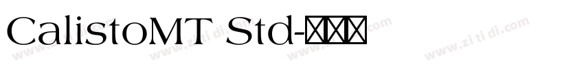 CalistoMT Std字体转换